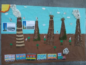 Mural chimeneas talleres verano Tarazona