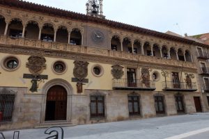 FACHADA DEL AYUNTAMIENTO DE TARAZONA YA RESTAURADA. 16 JUNIO DE 2022