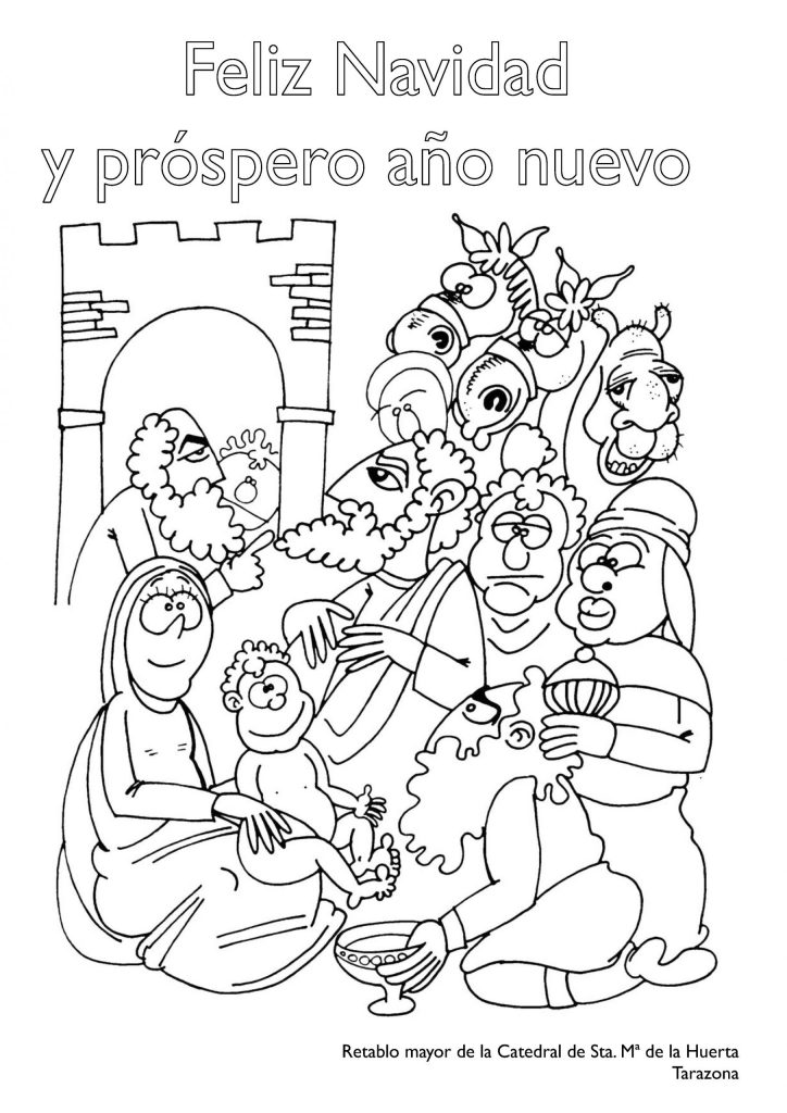 Navidad en el retablo mayor de la Catedral de Tarazona